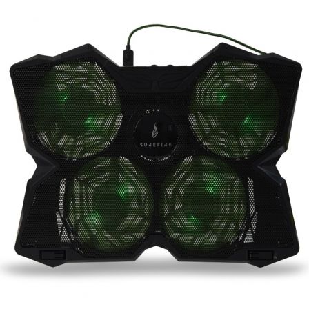 Verbatim SureFire Bora Base de Refrigeración para Portátil hasta 17 Pulgadas, Verde
